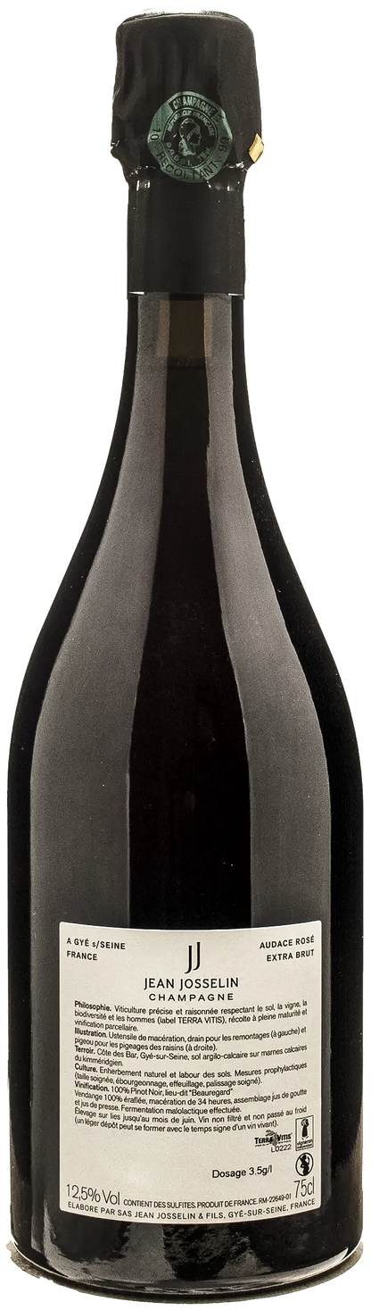 Jean Josselin Champagne Audace Extra Brut Rosè 2019