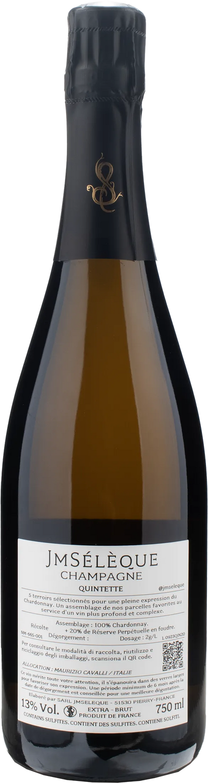 Jean Marc Seleque Champagne Quintette Chardonnay - 5 Terroirs Extra Brut
