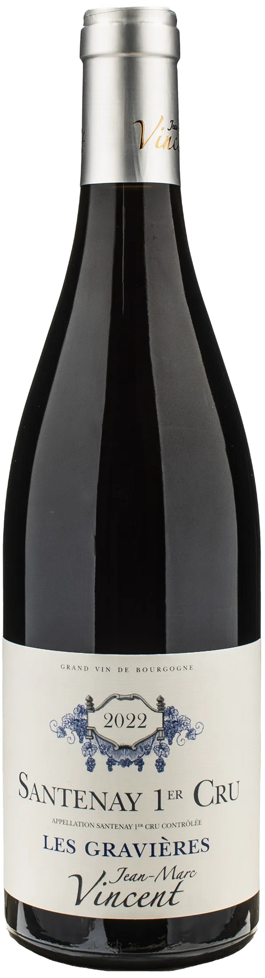 Jean Marc Vincent Santenay Rouge 1er Cru Les Gravieres 2022