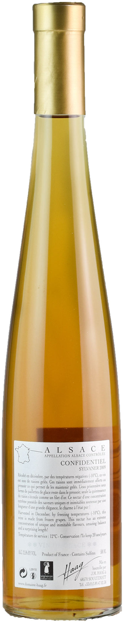 Jean-Marie Haag Confidentiel Sylvaner 0.5L 2009