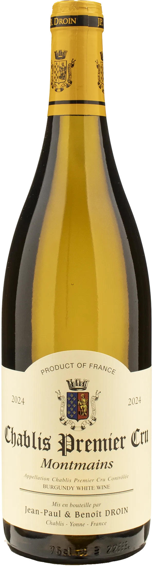 Jean Paul & Benoit Droin Chablis 1er Cru Montmains 2024