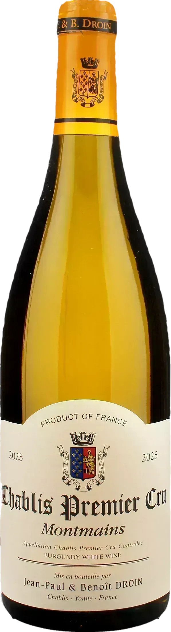 Jean Paul & Benoit Droin Chablis 1er Cru Montmains 2025