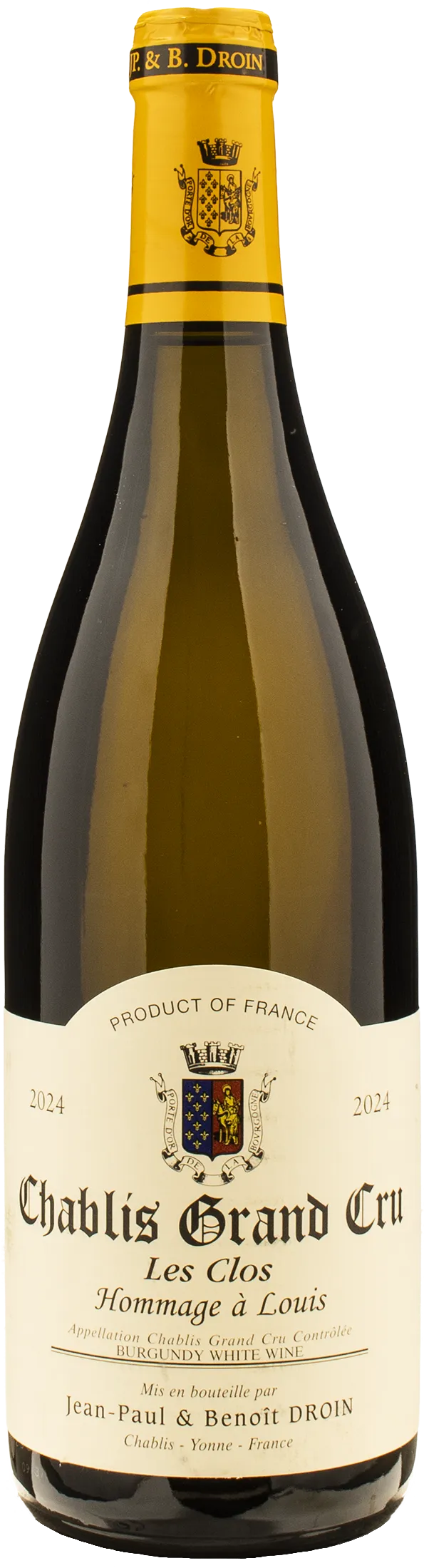 Jean Paul & Benoit Droin Chablis Grand Cru Les Clos Hommage a Louis 2024