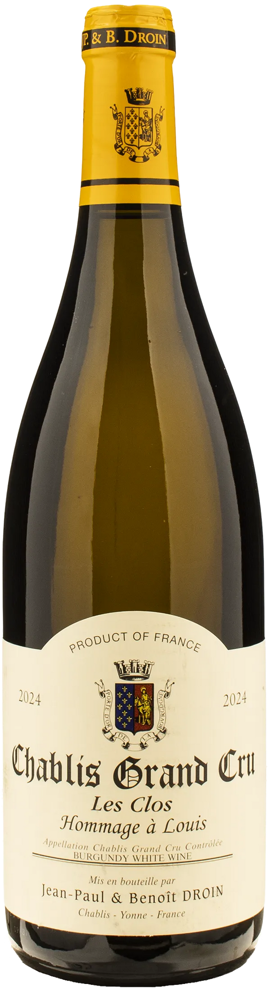 Jean Paul & Benoit Droin Chablis Grand Cru Les Clos Hommage a Louis 2024