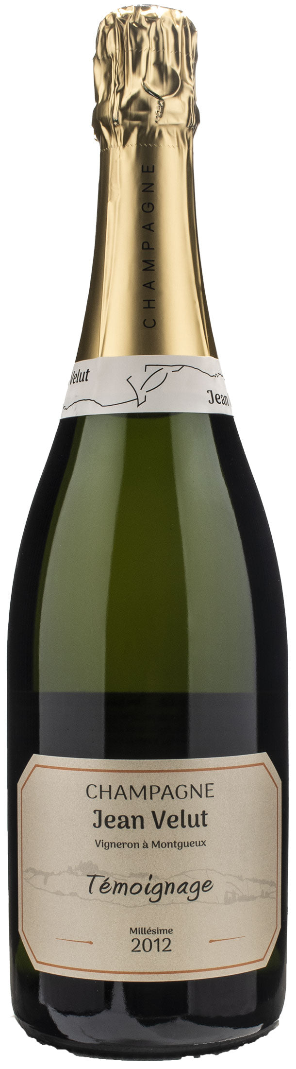 Jean Velut Champagne Blanc de Blancs Exta Brut Témoignage Millesime 2012
