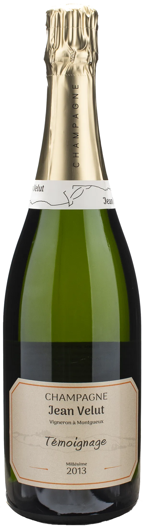 Jean Velut Champagne Blanc de Blancs Exta Brut Témoignage Millesime 2013