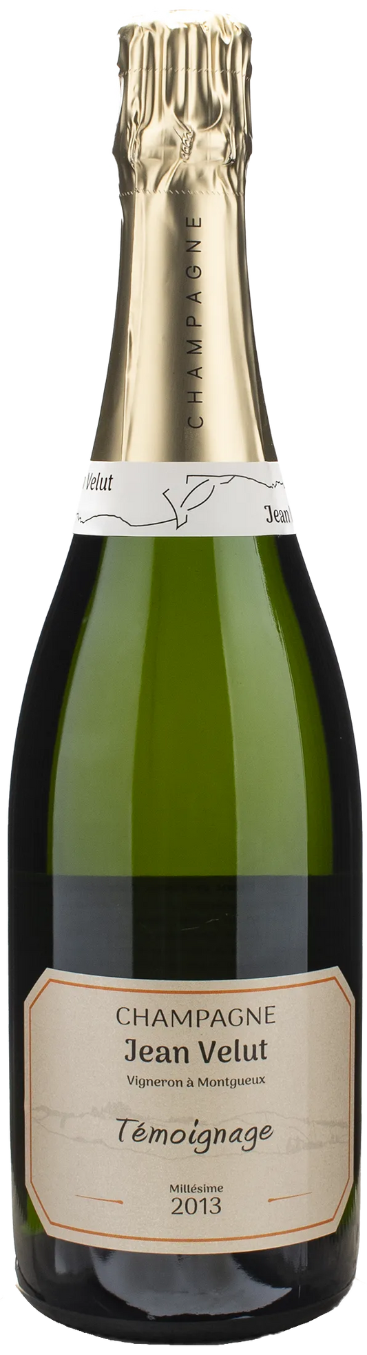 Jean Velut Champagne Blanc de Blancs Exta Brut Millesime Temoignage 2013