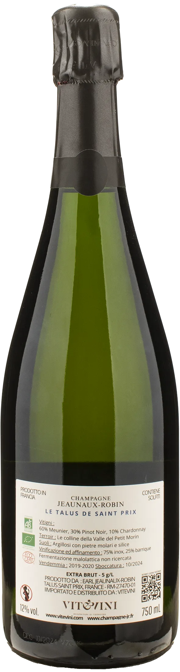 Jeaunaux Robin Champagne Extra Brut Le Talus de Saint Prix