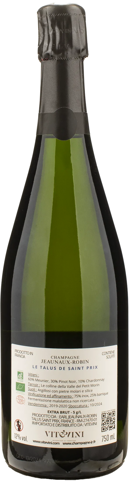 Jeaunaux Robin Champagne Extra Brut Le Talus de Saint Prix