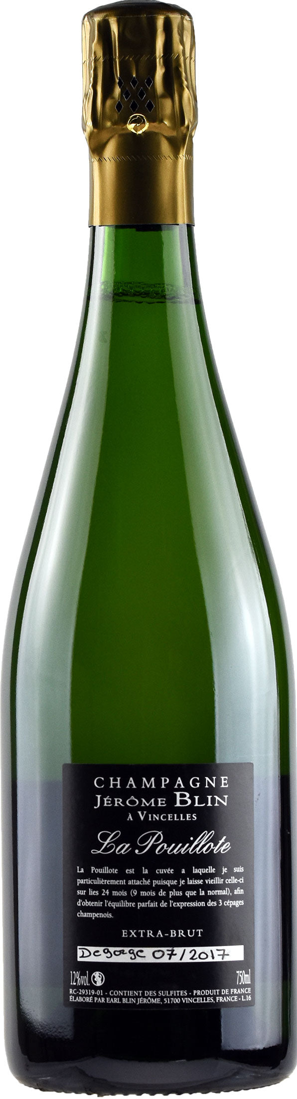 Jerome Blin Champagne Extra Brut La Pouillotte