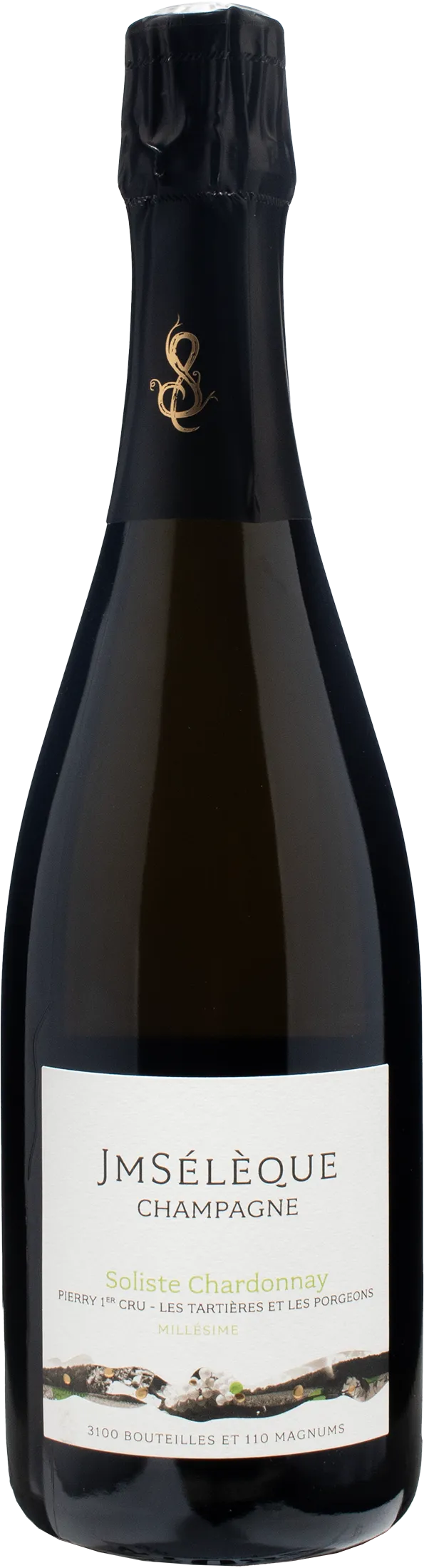 JM Seleque Champagne Soliste Chardonnay Pierry 1er Cru Les Tartieres Et Les Porgeons Extra Brut 2018
