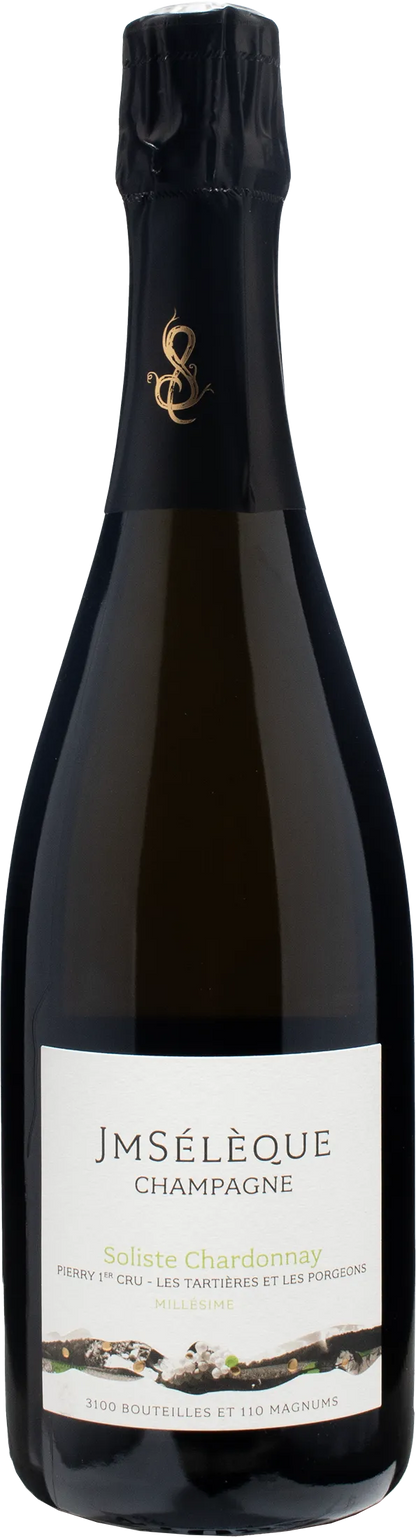 JM Seleque Champagne Soliste Chardonnay Pierry 1er Cru Les Tartieres Et Les Porgeons Extra Brut 2018