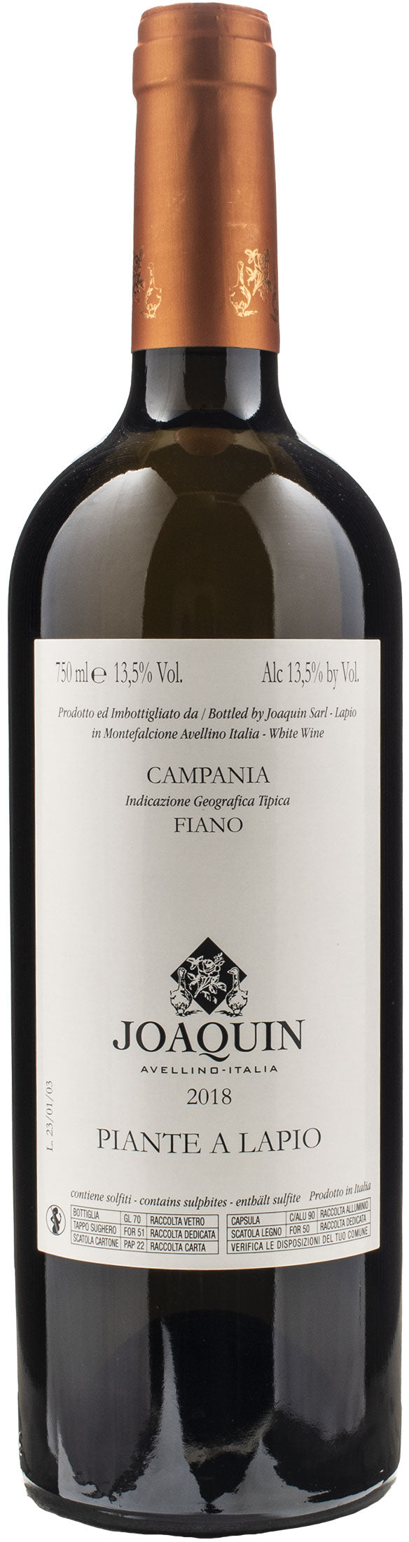 Joaquin Piante a Lapio 2018