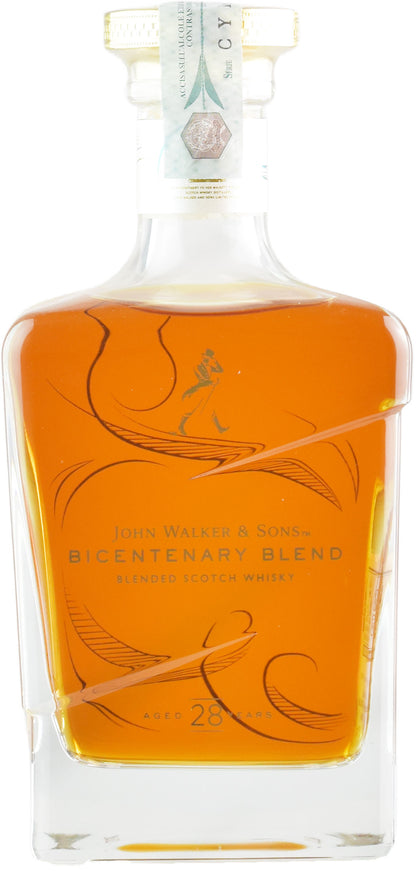 Johnnie Walker & Sons Blended Scotch Whisky Bicentenary Blend 28 Y.O.