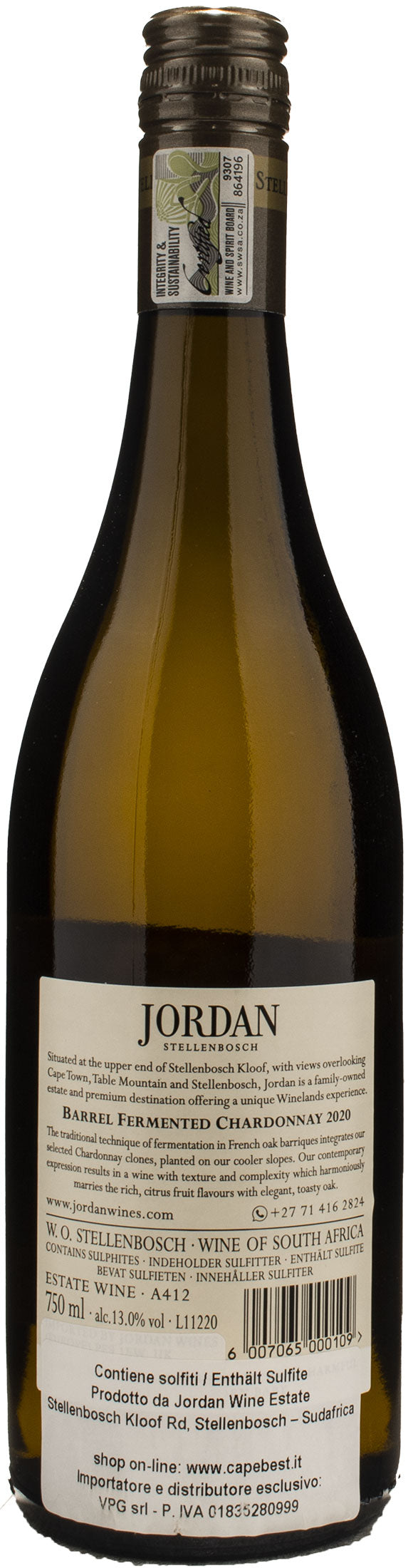 Jordan Barrel Fermented Chardonnay 2020