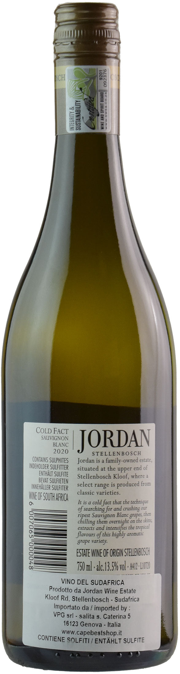 Jordan Cold Fact Sauvignon Blanc 2020