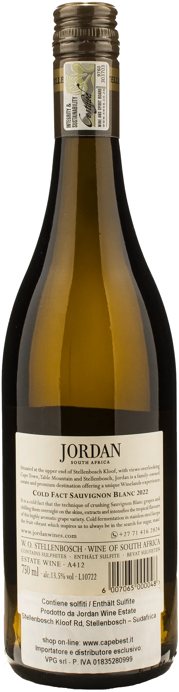 Jordan Cold Fact Sauvignon Blanc 2022