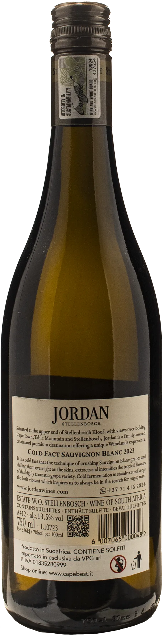 Jordan Cold Fact Sauvignon Blanc 2023