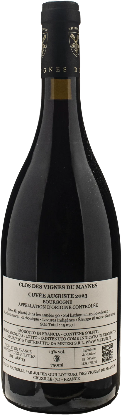 Julien Guillot Clos des Vignes du Maynes Bourgogne Rouge Cuvee Auguste 2023