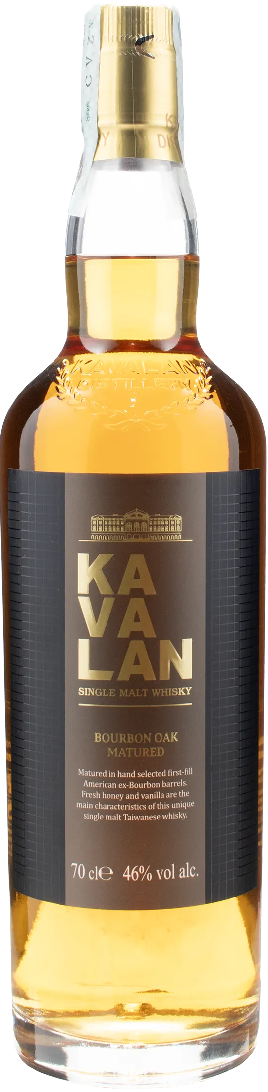 Kavalan Bourbon Oak Matured Single Malt Whisky 0.7L