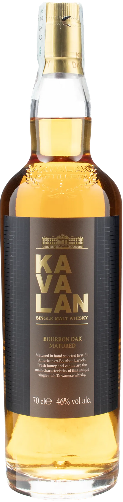 Kavalan Bourbon Oak Matured Single Malt Whisky 0.7L