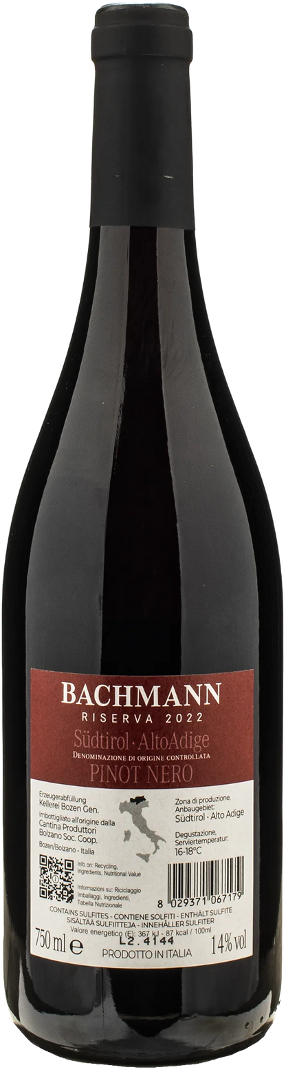 Kellerei Bozen Bachmann Pinot Nero Riserva 2022