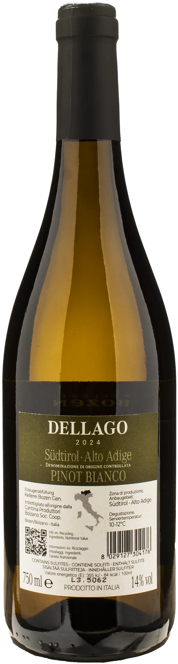 Kellerei Bozen Dellago Pinot Bianco 2024