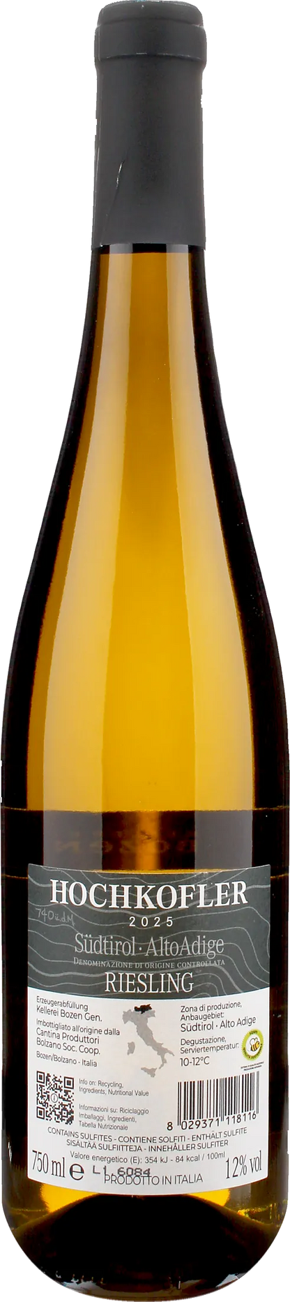 Kellerei Bozen Hochkofler Riesling 2025