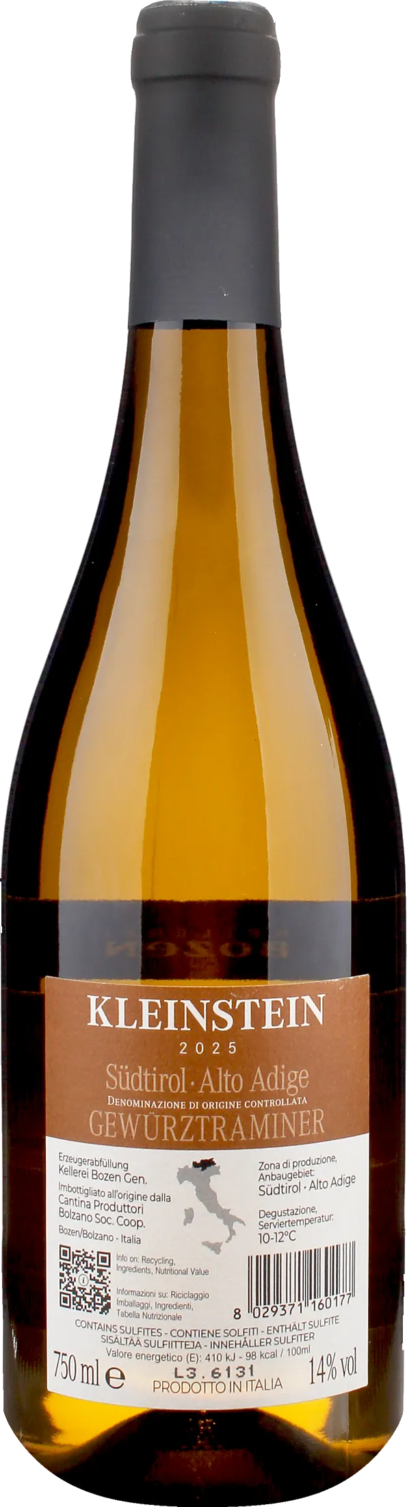Kellerei Bozen Kleinstein Gewurztraminer 2025