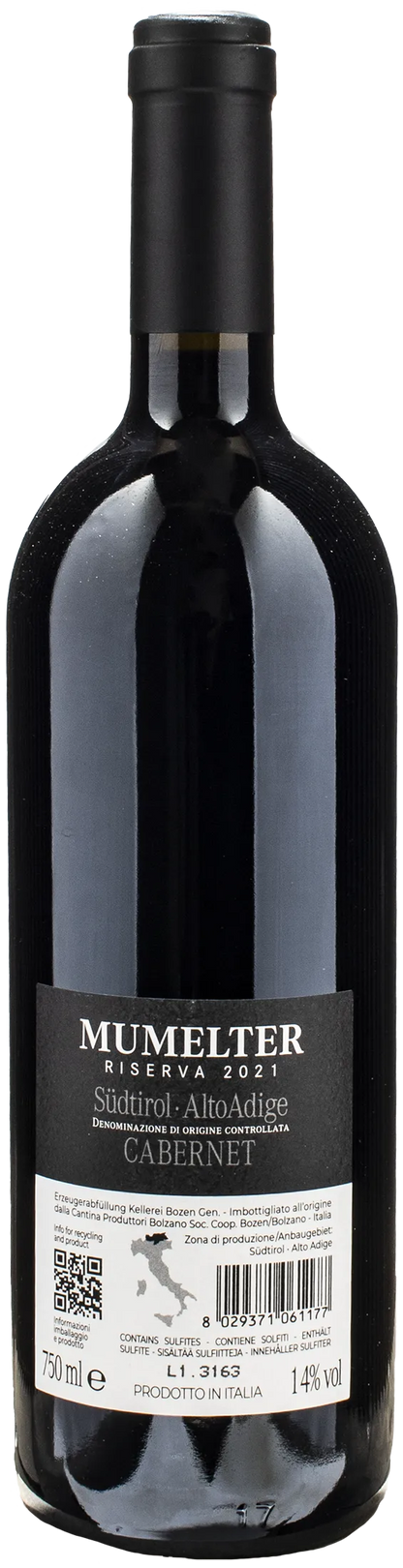 Kellerei Bozen Mumelter Cabernet Riserva 2021