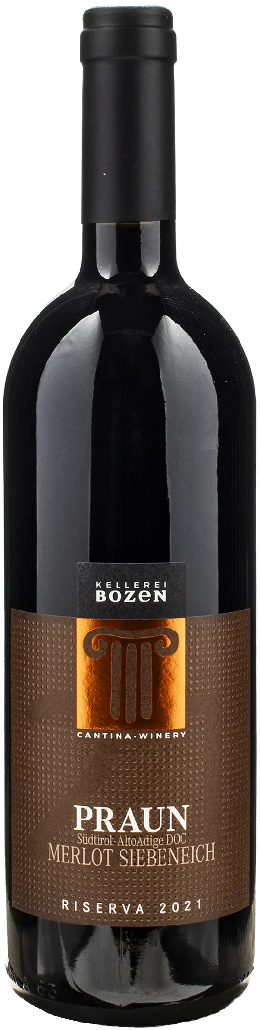 Kellerei Bozen Praun Siebeneich Merlot Riserva 2021