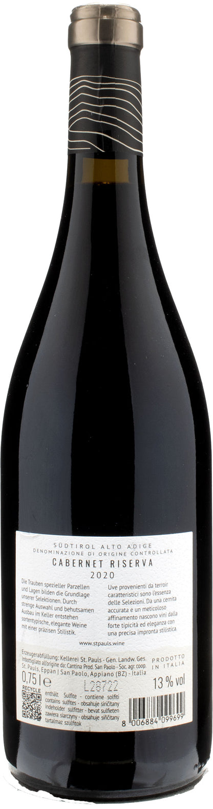 Kellerei St Pauls Cabernet Riserva Turmfeld 2020