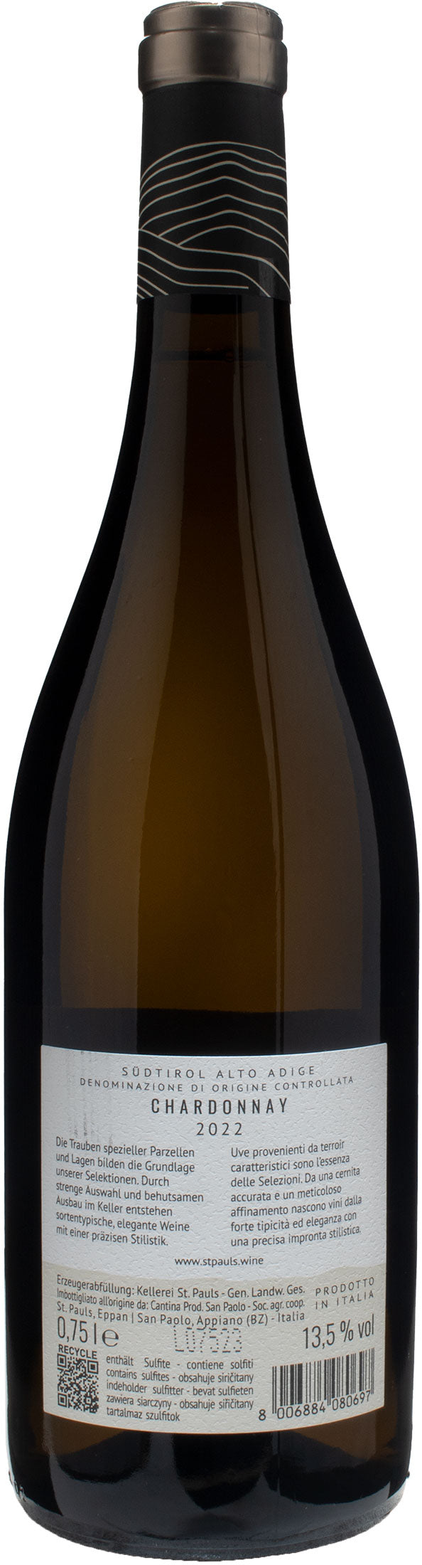 Kellerei St Pauls Chardonnay Fuxberg 2022
