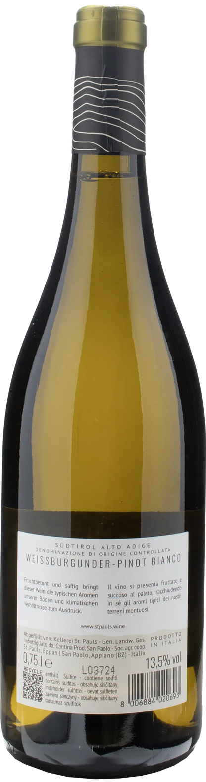Kellerei St Pauls Pinot Bianco 2023