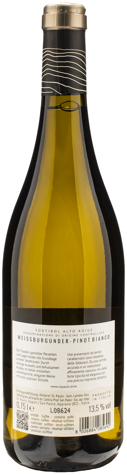 Kellerei St Pauls Pinot Bianco Plotzner 2023
