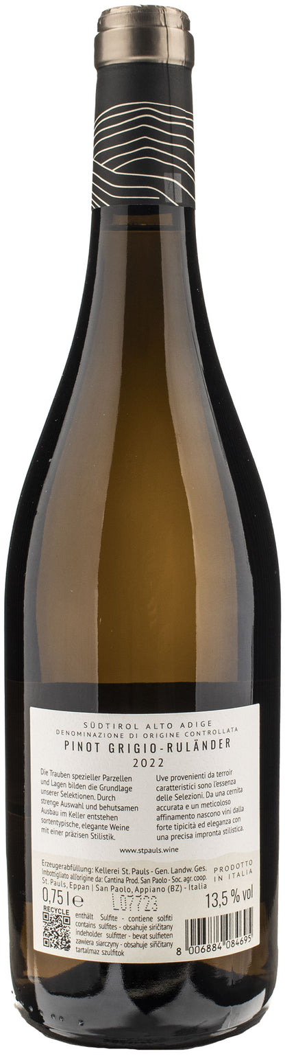 Kellerei St Pauls Pinot Grigio Loss 2022