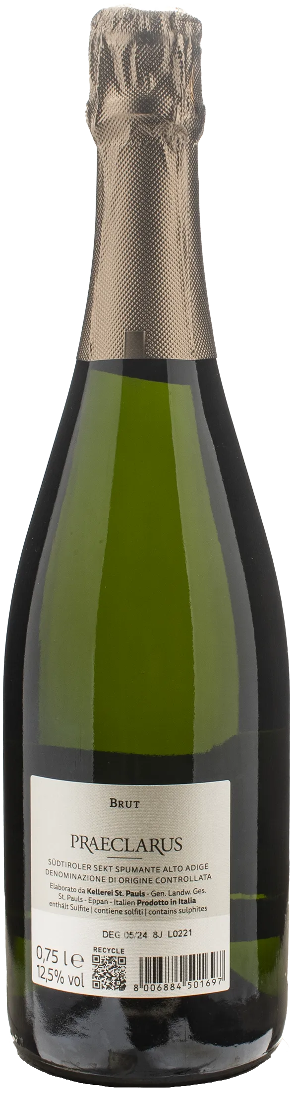 Kellerei St Pauls Spumante Praeclarus Brut Metodo Classico