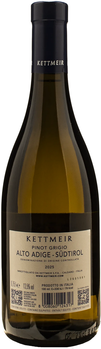 Kettmeir Alto Adige Pinot Grigio 2025