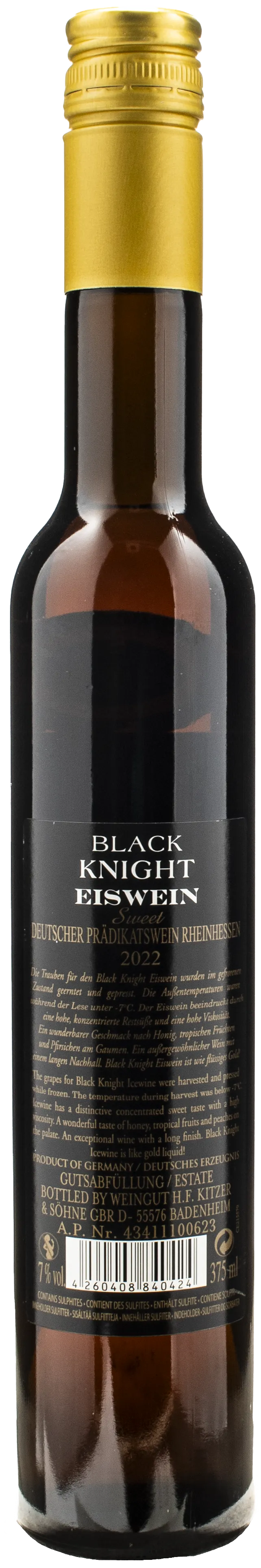 Kitzer Reinhessen Icewine Sweet Black Night 0.375L 2022