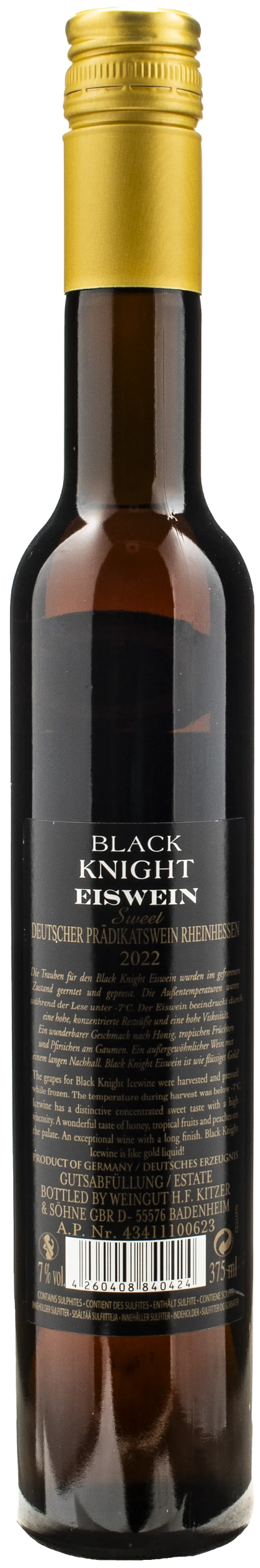 Kitzer Reinhessen Icewine Sweet Black Night 0.375L 2022