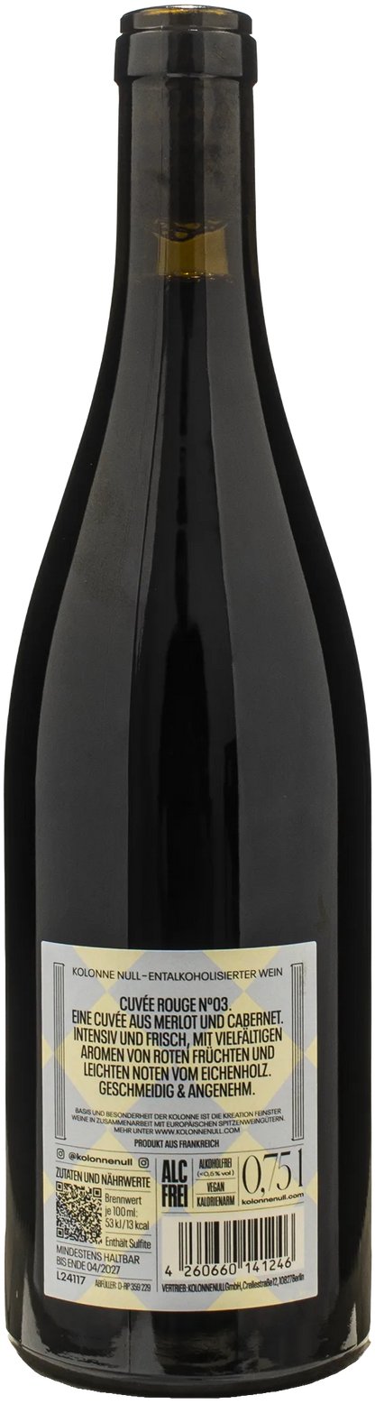 Kolonne Null Cuvee Rouge N03 Zero Alcol