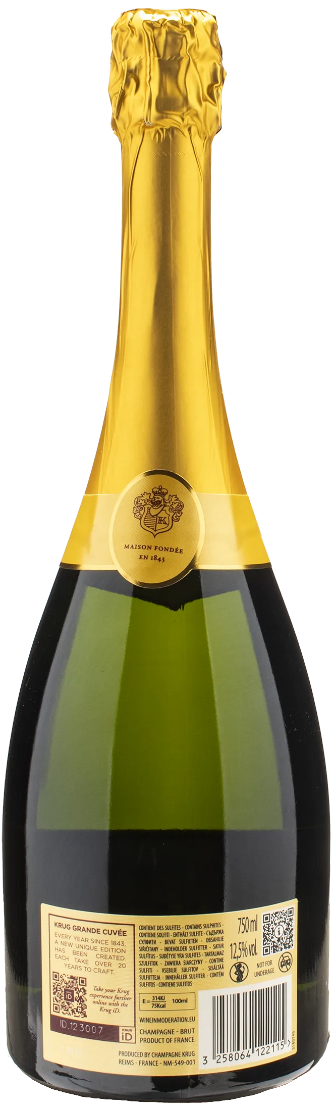 Krug Champagne Grande Cuvee Brut Edition 172eme