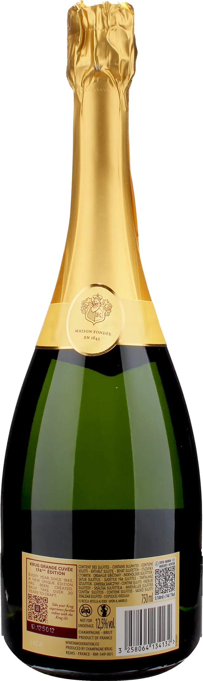 Krug Champagne Grande Cuvee Brut Edition 174eme