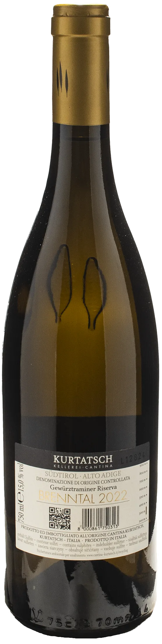 Kurtatsch Brenntal Gewurztraminer Riserva 2022