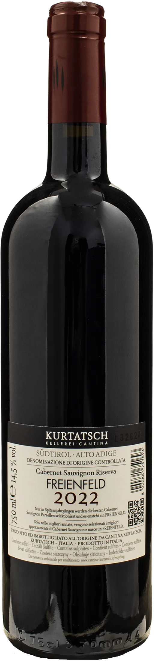 Kurtatsch Cabernet Sauvignon Freienfeld Riserva 2022