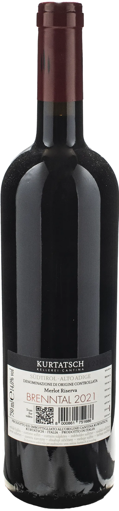 Kurtatsch Merlot Riserva Brenntal 2021