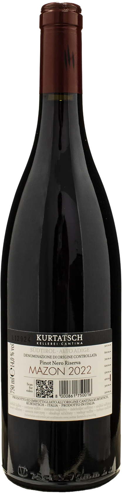 Kurtatsch Pinot Nero Riserva Mazon 2022