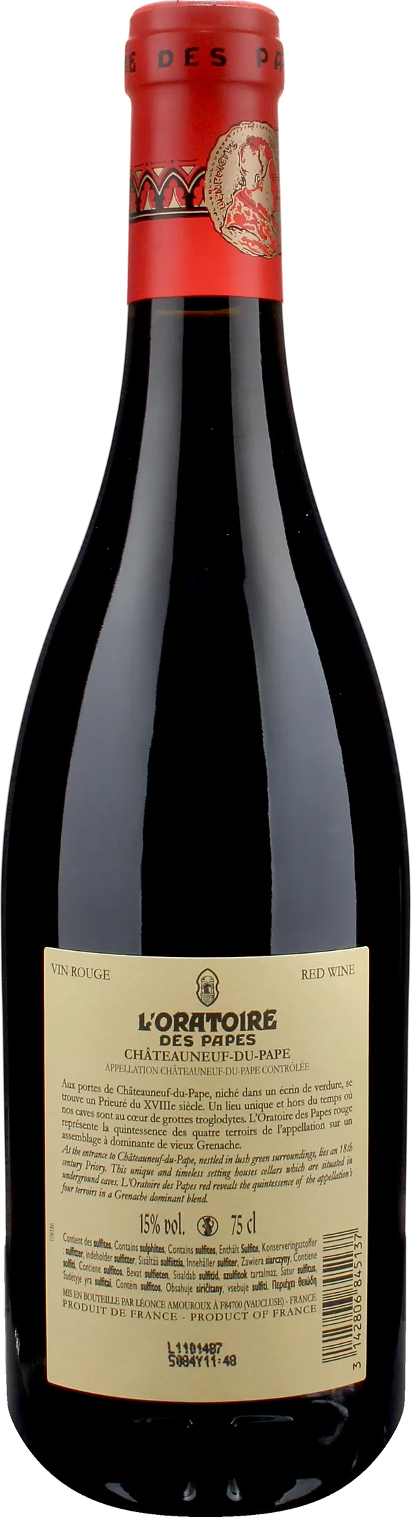 L'Oratoire des Papes Chateauneuf du Pape Rouge 2023