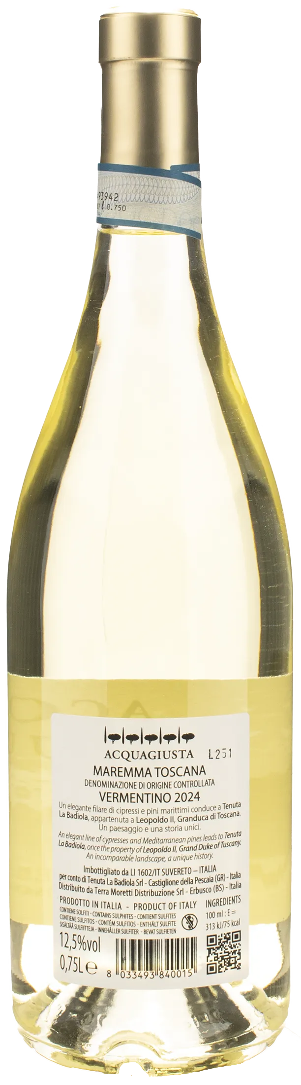 La Badiola Acquagiusta Vermentino 2024
