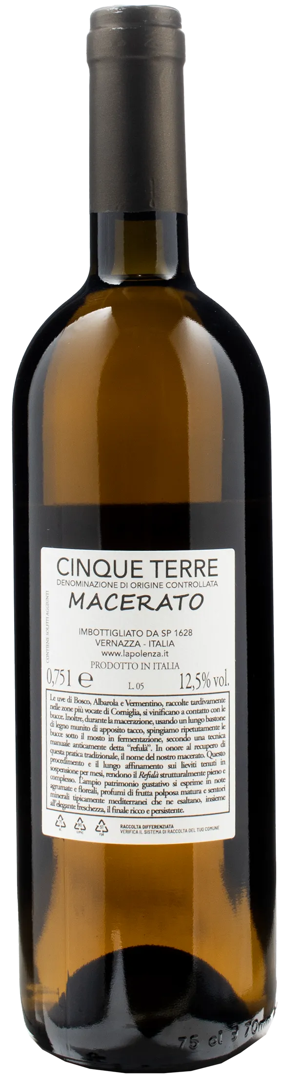 La Baracca 5 Terre Bianco Macerato 2022